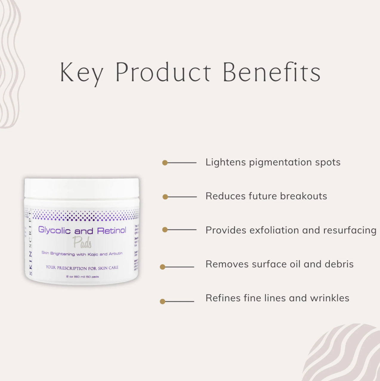 Skin Script Glycolic and Retinol Pads